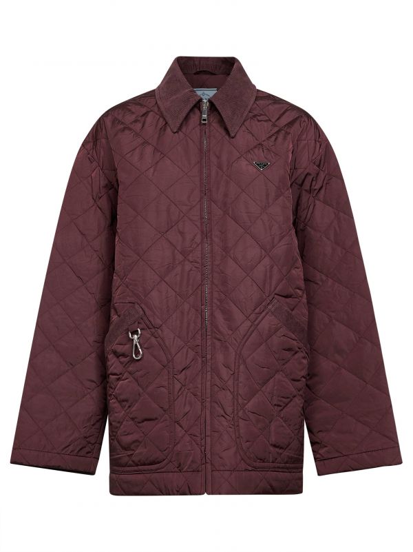  Prada Abbigliamento Prada Abbigliamento | Garnet Re-nylon Quilted Blouson | Women | 40 