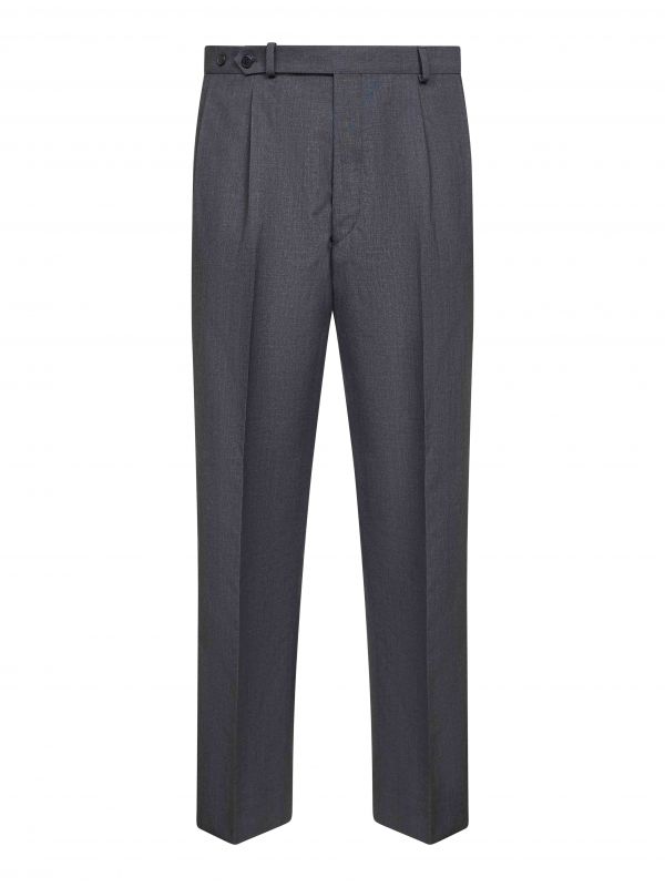  Prada Abbigliamento Prada Abbigliamento | Slate Virgin Wool Blend Trousers | Man | 48 