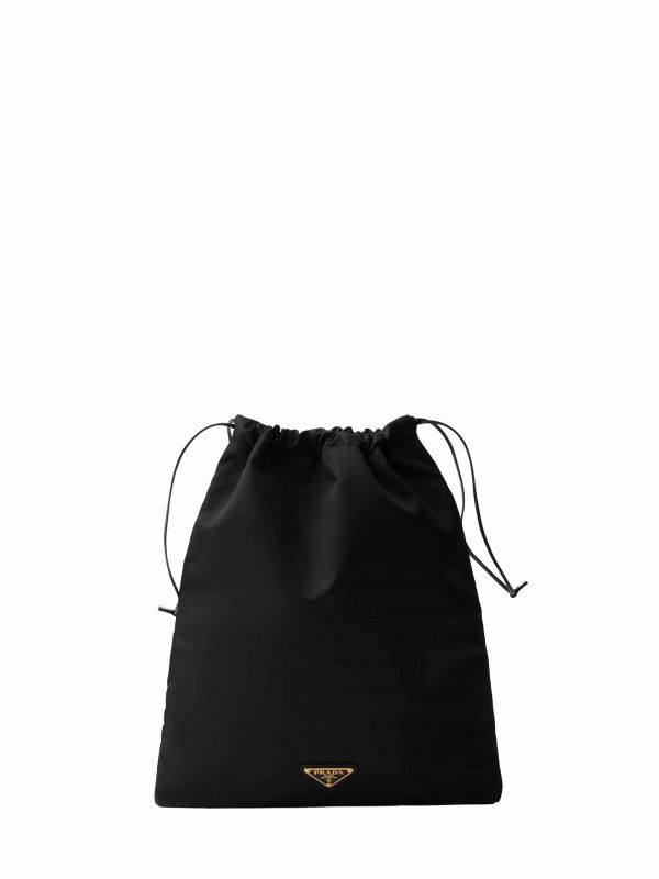  Prada Accessori Pelletteria Prada Accessori Pelletteria | Black Drawstring Pouch Bag | Women | Pz 