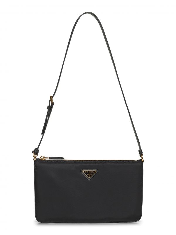 Prada Accessori Pelletteria Prada Accessori Pelletteria | Black Pouch With Shoulder Strap | Women | Pz 