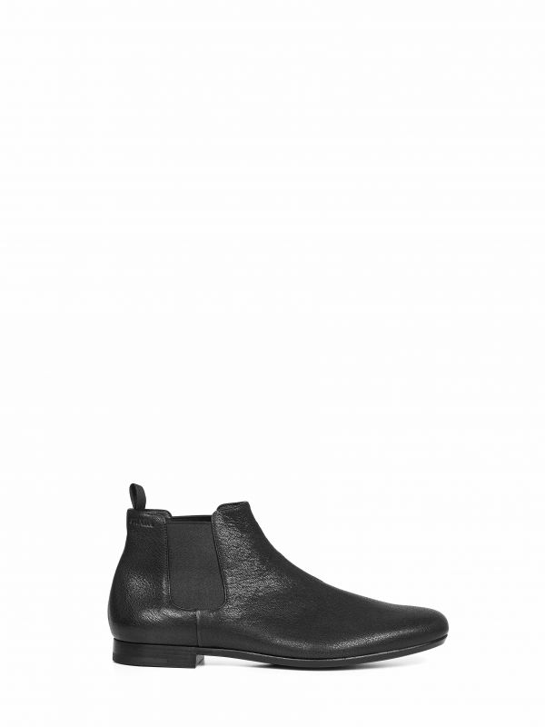  Prada Calzature Prada Calzature | Black Leather Chelsea Boots | Man | 8 