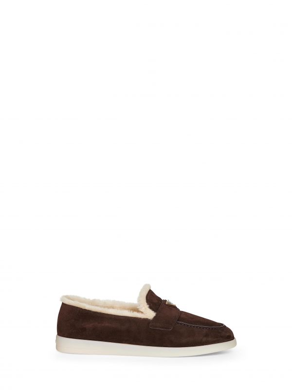  Prada Calzature Prada Calzature | Brown Suede Loafers | Man | 7.5 
