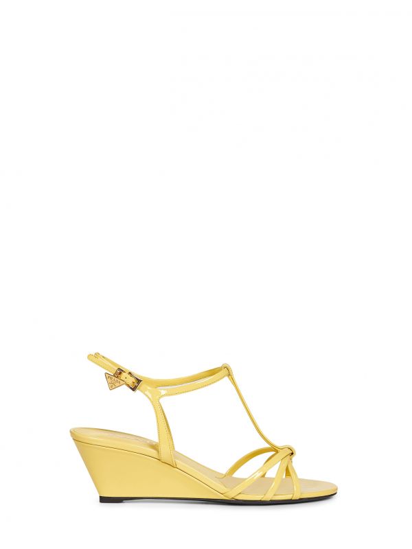  Prada Calzature Prada Calzature | Pineapple Patent Leather Sandals | Women | 38 