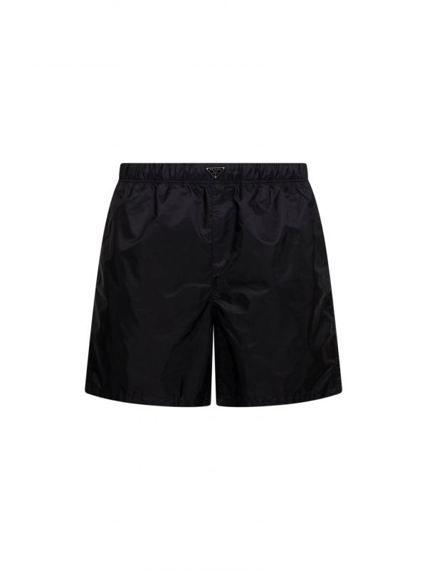 Prada Varie Prada Varie | Black Re-nylon Swim Shorts | Man | 50 