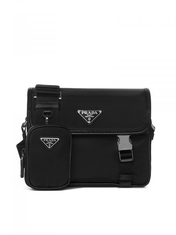  Prada Viaggio Prada Viaggio | Logo-plaque Re-nylon Satchel Bag | Man | Pz 