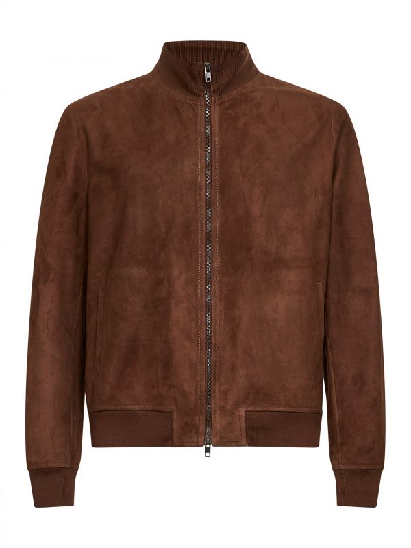  Salvatore Santoro Salvatore Santoro | Cookie Suede Bomber Jacket | Man | 50 