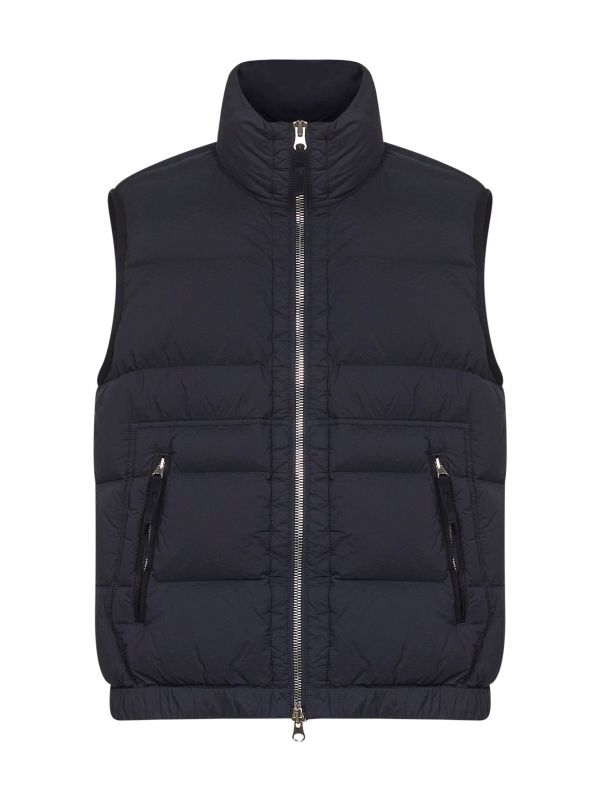  Stone Island Stone Island | Blue Lightweight Stretch Nylon Fabric Padded Vest | Man | S 