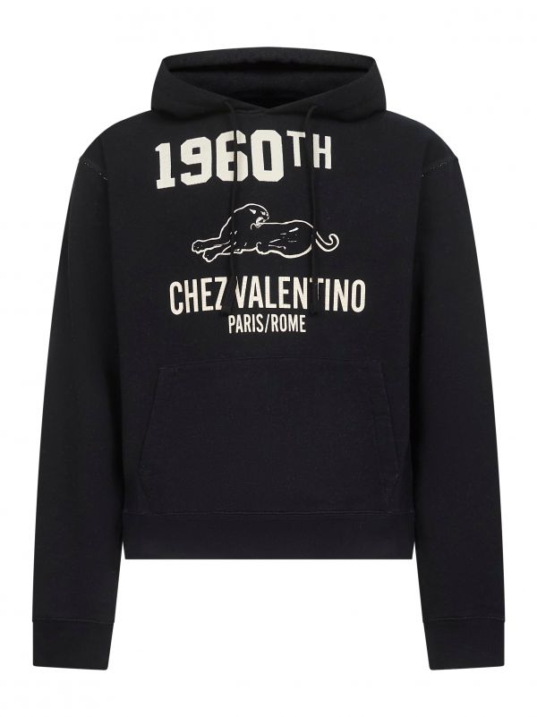  Valentino Valentino | Black Chez Valentino Hoodie | Man | M 