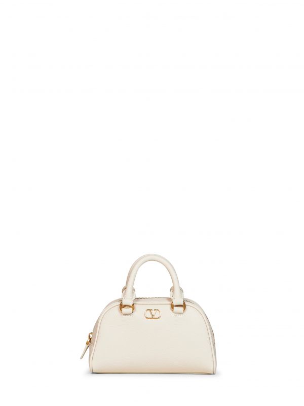  Valentino Garavani Valentino Garavani | Light Ivory Vlogo Signature Mini Dome Bag | Women | Pz 