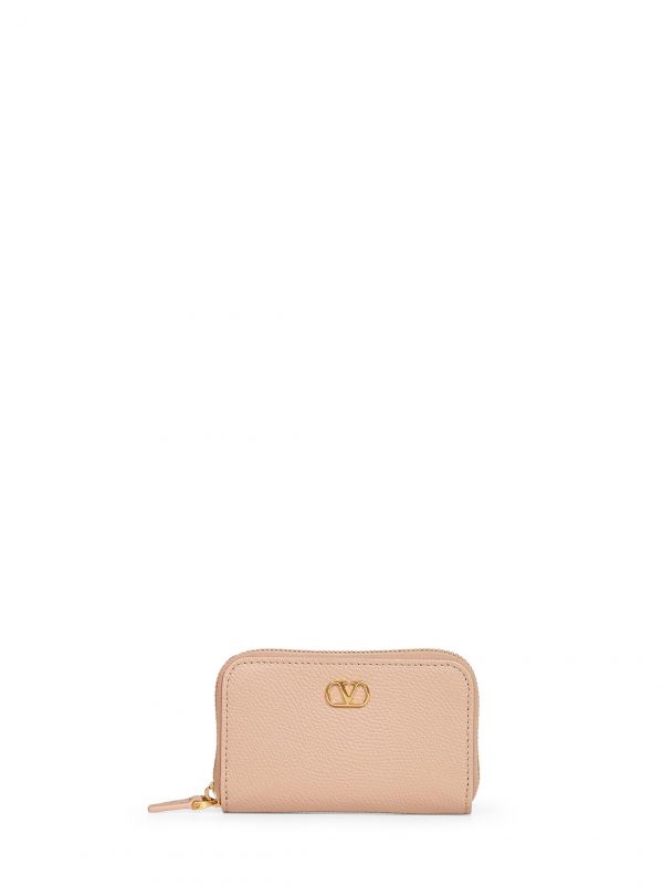  Valentino Garavani Valentino Garavani | Rose Sand Vlogo Signature Mini Wallet | Women | Pz 