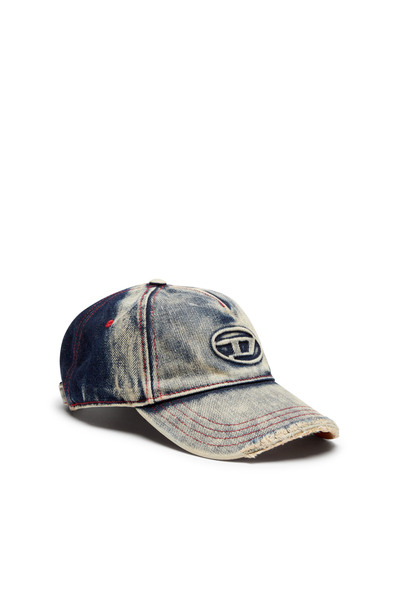  Diesel   Baseball Cap In Treated Denim   Caps   Unisex   Multicolor 
