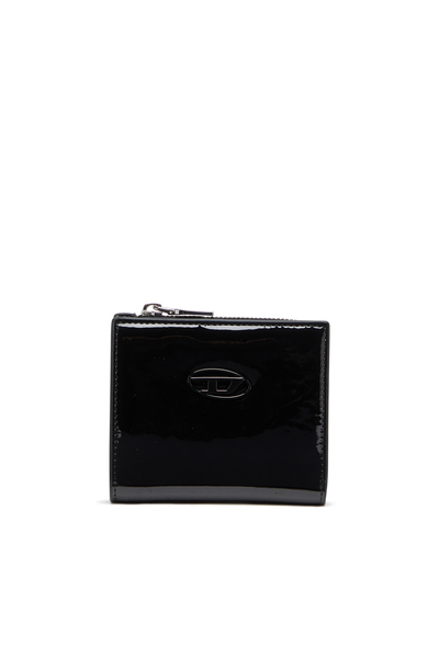  Diesel   Bi Fold Wallet In Glossy Pu   Small Wallets   Woman   Black 