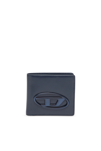  Diesel   Bi Fold Wallet In Leather   Small Wallets   Unisex   Blue 