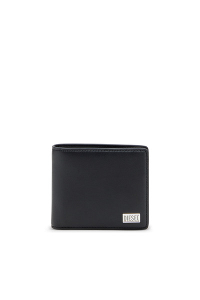  Diesel   Bi Fold Wallet In Semi Gloss Leather   Small Wallets   Man   Black 