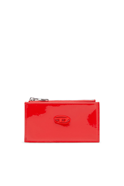  Diesel   Card Holder With Glossy Finish   Card Cases   Woman   Red 