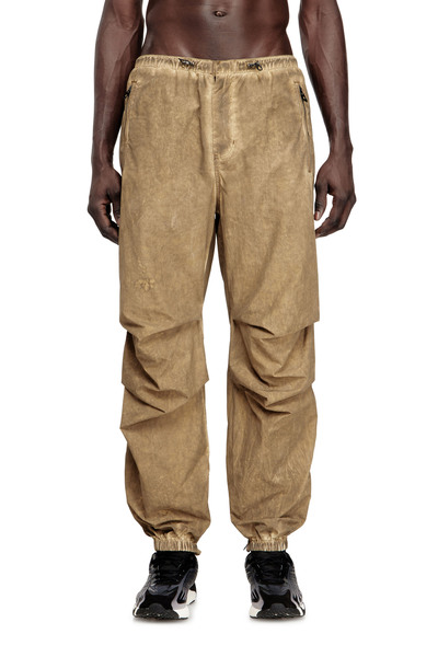  Diesel   Cargo Pants In Dirt Effect Taslan   Pants   Man   Brown 