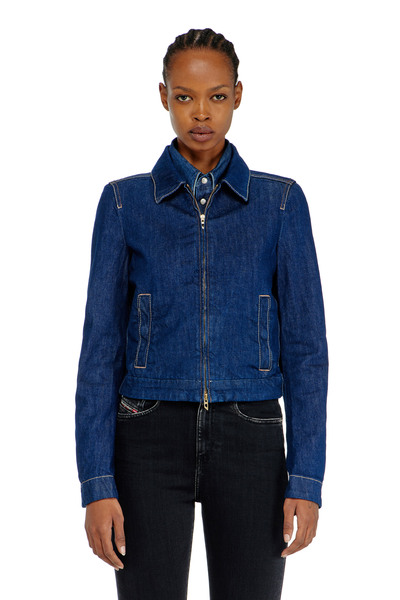  Diesel   Coach Jacket In Rinse Denim   Denim Jackets   Woman   Blue 