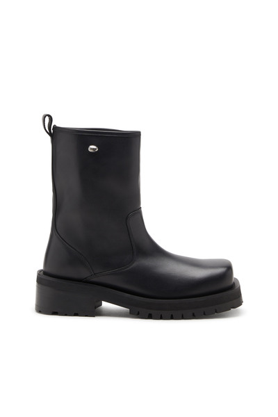  Diesel   D Texan   Leather Boots   Boots   Man   Black 