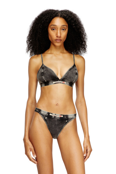  Diesel   Denim Effect Triangle Bra   Bras   Woman   Grey 