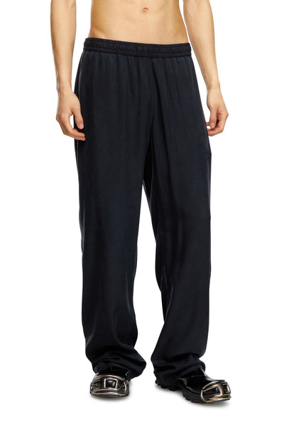  Diesel   Drawstring Pants In Faded Twill   Pants   Man   Black 
