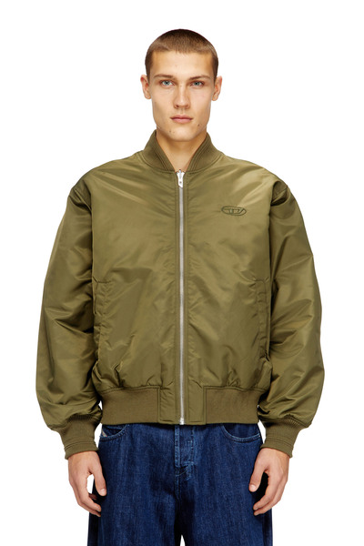  Diesel   Padded Bomber Jacket With Oval D Embroidery   Winter Jackets   Man   Multicolor 