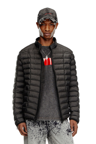  Diesel   Puffer Jacket In Light Nylon   Winter Jackets   Man   Black 