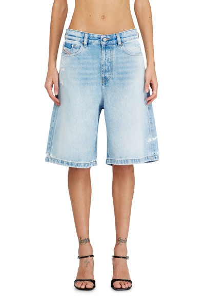  Diesel   Shorts In Destroyed Denim   Shorts   Woman   Blue 