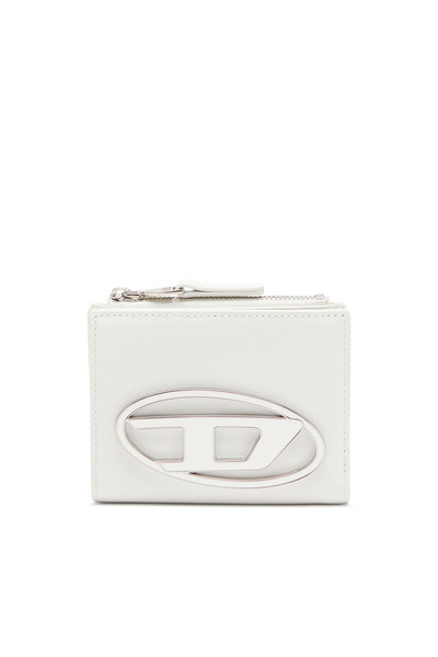 Diesel   Small Leather Wallet With Logo Plaque   Small Wallets   Woman   White 