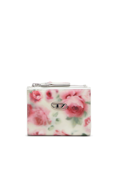  Diesel   Small Wallet In Printed Glossy Pu   Small Wallets   Woman   Multicolor 