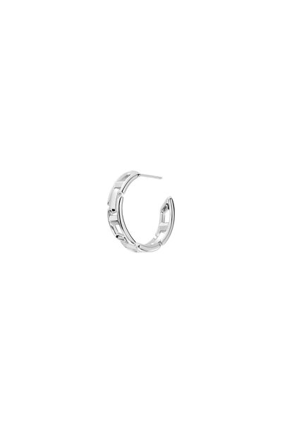  Diesel   Sterling Silver Hoop Earring   Earrings   Unisex   Silver 