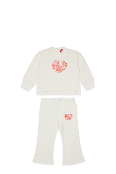  Diesel   Sweat Set With Graphic Print   Jumpsuits   Woman   White 