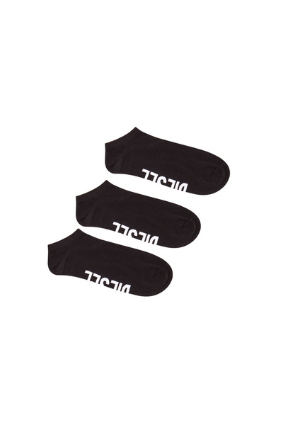  Diesel   Three Pack Low Cut Logo Instep Socks   Socks   Man   Black 