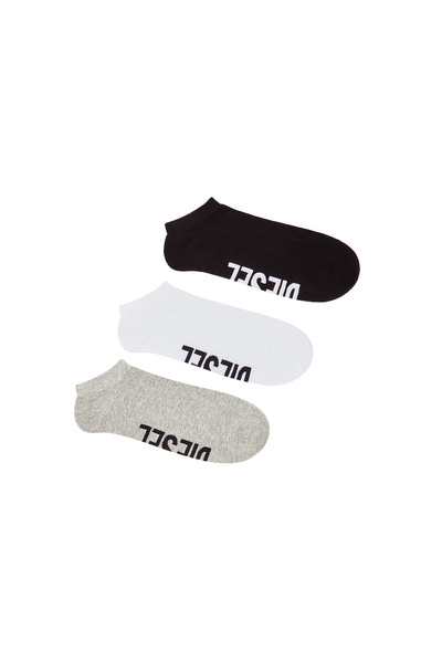  Diesel   Three Pack Low Cut Logo Instep Socks   Socks   Man   Multicolor 