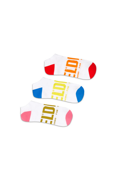  Diesel   Three Pack Low Cut Logo Socks   Socks   Man   White 