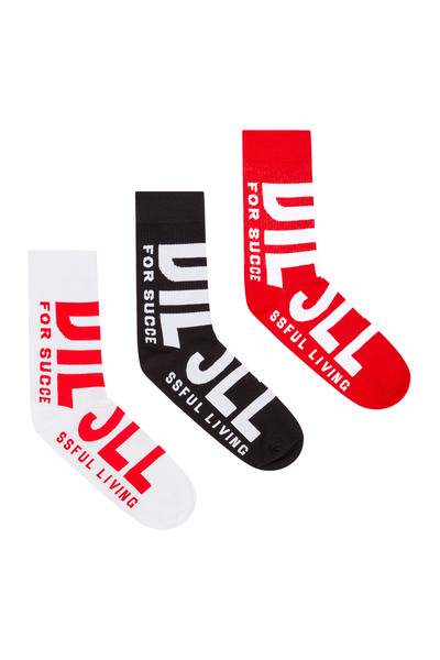  Diesel   Three Pack Of Maxi Logo Socks   Socks   Man   Multicolor 