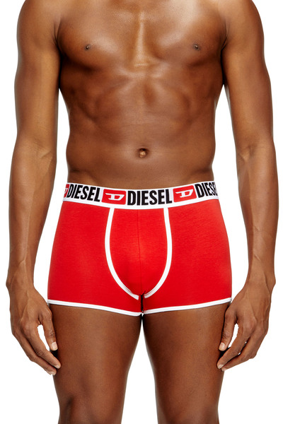  Diesel   Three Pack Of Stretch Cotton Boxer Briefs With Binding   Trunks   Man   Red 