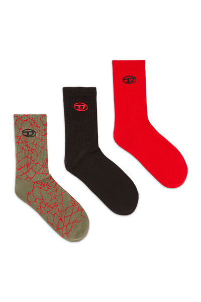  Diesel   Three Pack Socks With Logo Detail   Socks   Man   Multicolor 