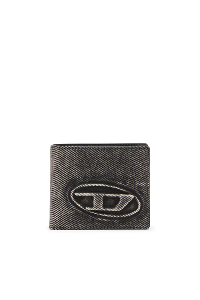  Diesel   Wallet In Washed Denim   Small Wallets   Unisex   Grey 