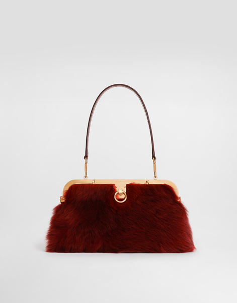  Dolce & Gabbana Amanda Handbag In Sheepskin And Crocodile Leather - Woman Shoulder And Crossbody Bags Multi-colored Onesize 