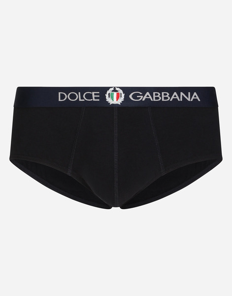  Dolce & Gabbana Brando Briefs In Two-way Stretch Cotton Jersey - Man Underwear And Loungewear Blue Cotton 6 