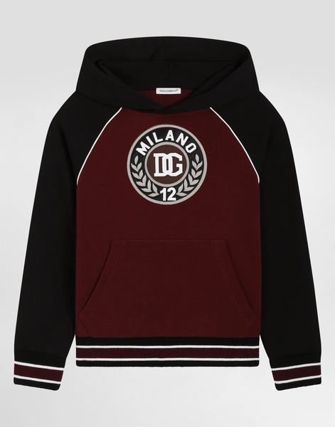  Dolce & Gabbana Hooded Sweatshirt With Embroidery - Man T-shirts And Sweatshirts Multi-colored 10 Years 