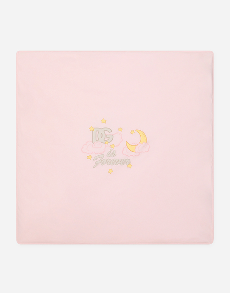  Dolce & Gabbana Jersey Blanket With Dg Logo - Man Accessories And Baby Carriers Multi-colored Onesize 