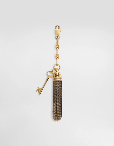  Dolce & Gabbana Metal Charm Keychain - Woman Collection Gold Onesize 
