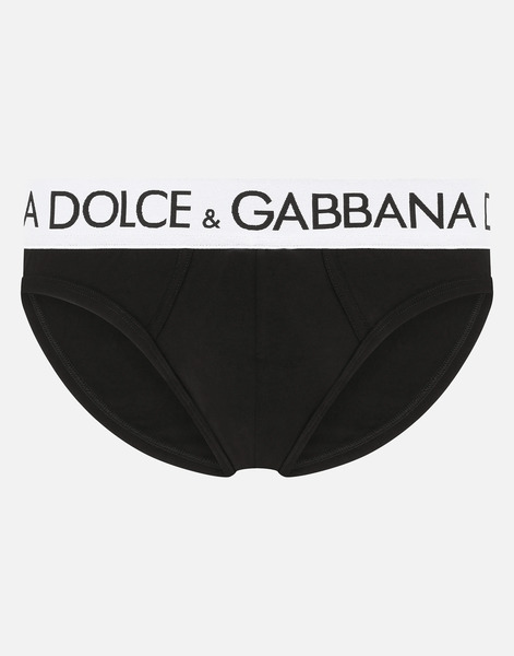  Dolce & Gabbana Mid-rise Briefs In Two-way Stretch Cotton - Man Underwear And Loungewear Black Cotton 3 