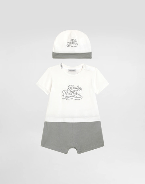  Dolce & Gabbana 2-piece Jersey Gift Set With Print - Man Gift Sets And Babygrows Multi-colored 3/6 Months 