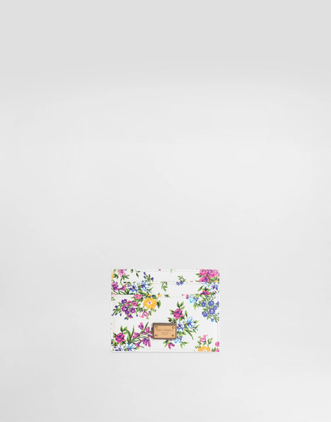  Dolce & Gabbana Printed Calfskin Card Holder - Woman Wallets And Small Leather Goods Multicolor Onesize 