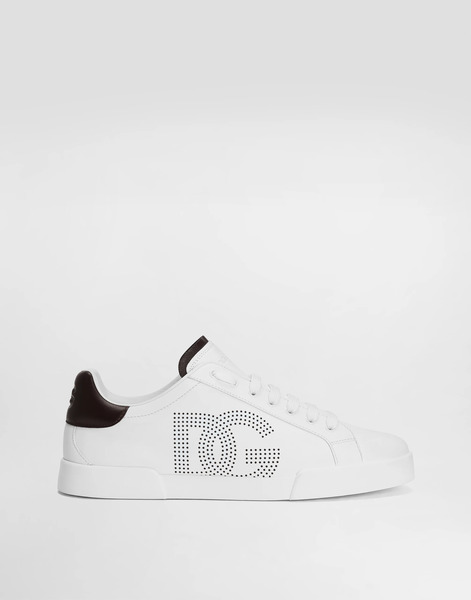  Dolce & Gabbana Printed Calfskin Nappa Strobel Portofino Light Sneakers - Man Sneakers Multicolor 41.5 