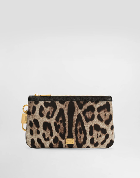  Dolce & Gabbana Printed Nylon Necessaire - Woman Wallets And Small Leather Goods Animal Print Onesize 
