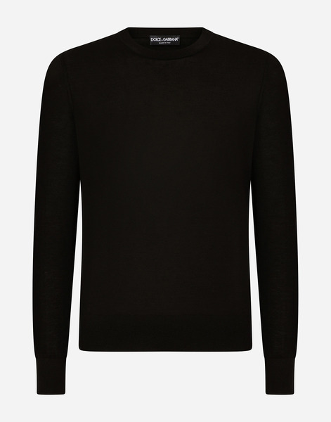  Dolce & Gabbana Pull Girocollo - Man Sweaters And Cardigans Black Cashmere 56 