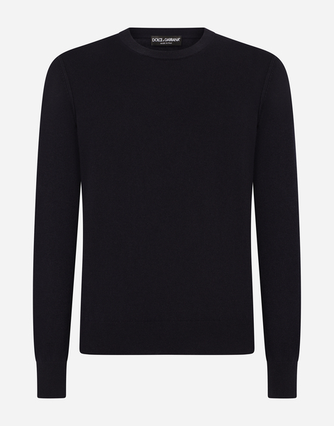  Dolce & Gabbana Pull Girocollo - Man Sweaters And Cardigans Blue 44 